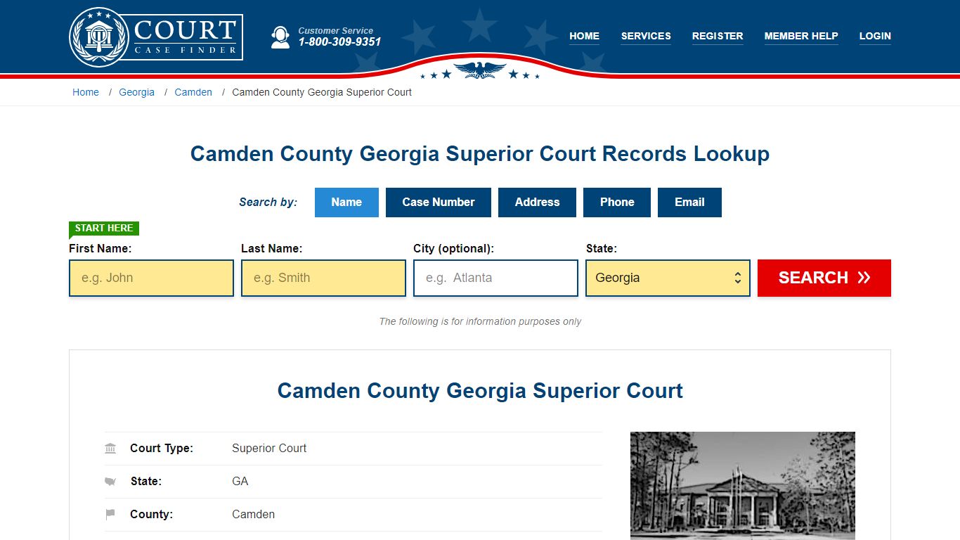 Camden County Georgia Superior Court Records Lookup